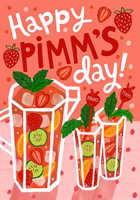 Photo of Happy Pimms Day Birthday Card