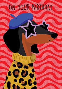 Tap to view Sassy Paws Dachshund Birthday Card