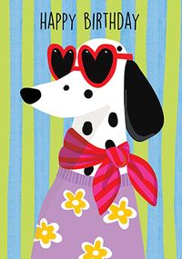 Tap to view Sassy Paws Dalmatian Birthday Card