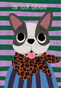 Tap to view Sassy Paws Frenchie Birthday Card