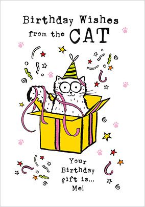Photo of Birthday Wishes From The Cat Card