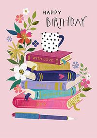 Tap to view Blossoming Books Birthday Card
