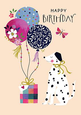 Photo of Sweet Dalmatian Birthday Card