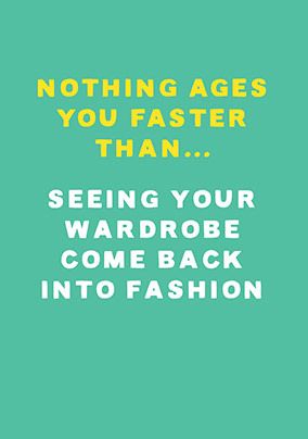 Photo of Fashion Comeback Birthday Card