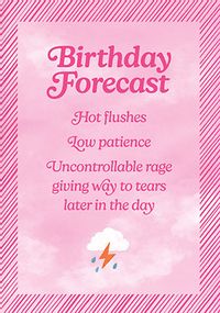 Tap to view Menopause Birthday Forecast Card
