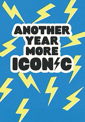 Photo of Another Year More Iconic Birthday Card