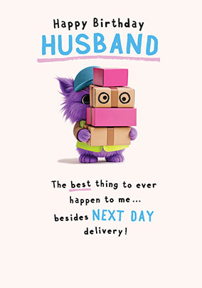 Wimzee Husband Birthday Card