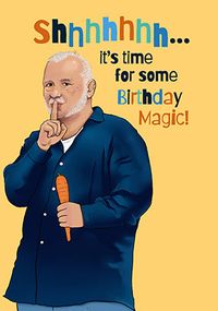 Tap to view Bob Mortimer Birthday Magic Card