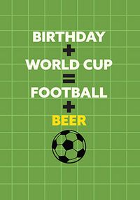 Tap to view Birthday Plus World Cup Equals Card