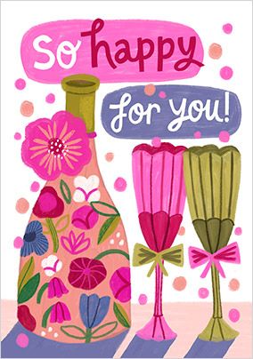Photo of Kate Merritt So Happy For You Congratulations Card
