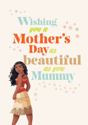 Moana Beautiful Mummy Mother's Day Card