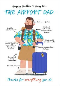 Tap to view The Airport Dad Father's Day Card