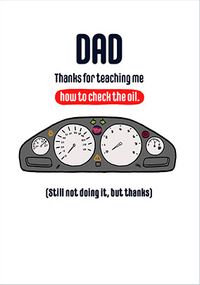 Tap to view Thanks For Teaching Me Dad Father's Day Card