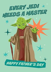 Tap to view Every Jedi Needs A Master Father's Day Card