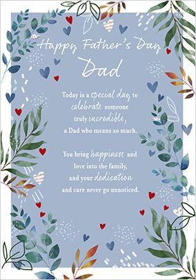 Photo of Happy Father's Day Dad Verse Card