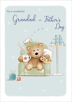 Photo of Barley Bear To Grandad On Father's Day Card