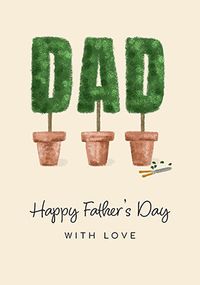 Tap to view Topiary Dad Father's Day Card