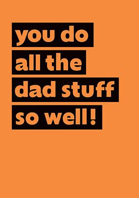 Photo of All the Dad Stuff Father's Day Card