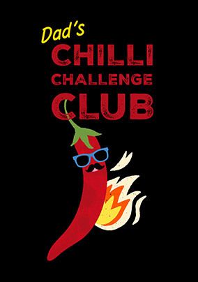 Photo of Dad's Chilli Challenge Club Father's Day Card