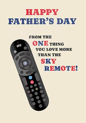 Photo of Sky Remote Father's Day Card