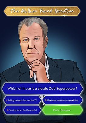 Photo of The Million Pound Question Father's Day Card