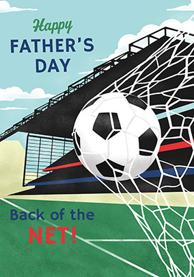 Back Of The Net Father's Day Card
