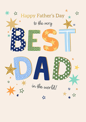 To The Very Best Dad Father's Day Card