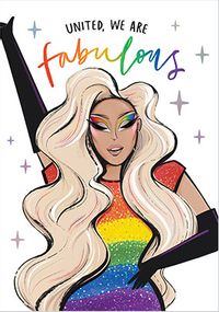 Tap to view United We're Fabulous Pride Card
