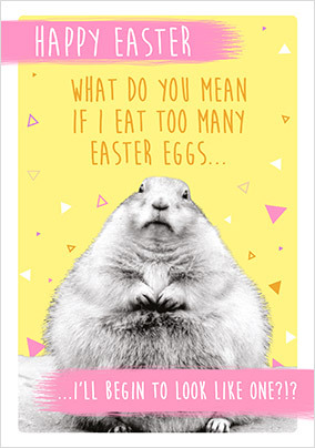 Too Many Easter Eggs Card