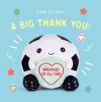 Tap to view Swizzels Love Hearts Thank You Football Coach Square Card