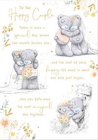 Tap to view Me To You Soft Floral Verse Wedding Card
