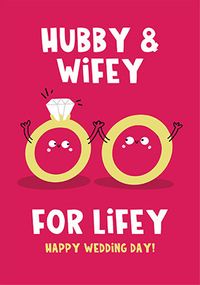 Tap to view Hubby & Wifey For Lifey Wedding Card