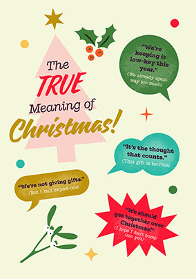True Meaning of Christmas Humour Card