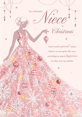 Fantastic Niece Christmas Card