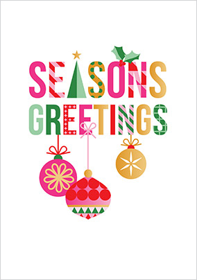 Stand Up To Cancer Season's Greetings Christmas Card