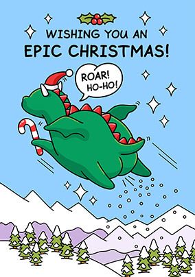 Photo of Epic Dragon Christmas Card