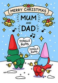 Tap to view Mum & Dad Jingle Bum Christmas Card