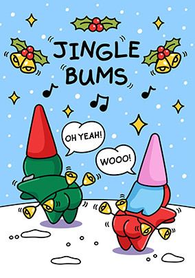 Photo of Jingle Bums Christmas Card