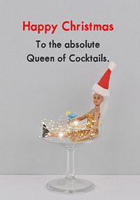 Tap to view Queen of Cocktails Christmas Card