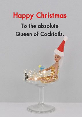Photo of Queen of Cocktails Christmas Card