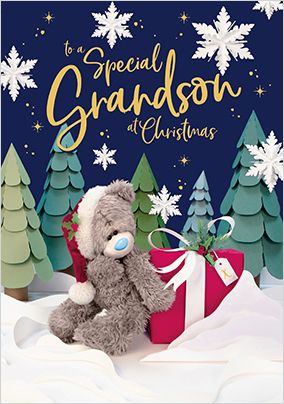 Photo of Me To you Special Grandson Christmas Card