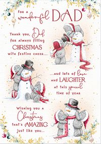 Tap to view Me To you Wonderful Dad Verse Christmas Card