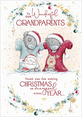 Photo of Me To You Lovely Grandparents Christmas Card