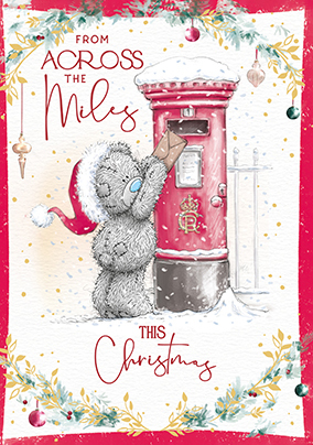 Me To you From Across The Miles Christmas Card