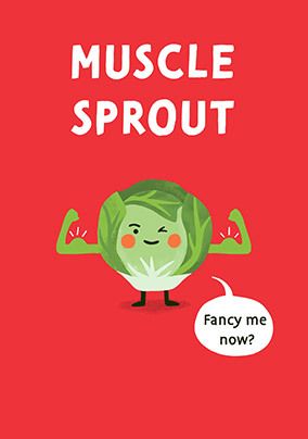 Photo of Muscle Sprout Christmas Card