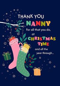 Tap to view Nanny Thank You Christmas Card