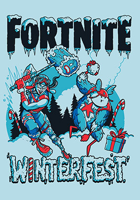 Fortnite Winterfest Christmas Card