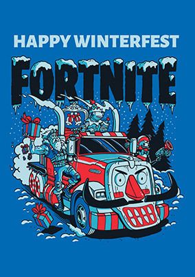 Photo of Fortnite Happy Winterfest Christmas Card