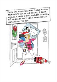 Tap to view Mum Middle Isle Of Aldi Christmas Card