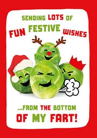 Tap to view Bottom Of My Fart Christmas Card